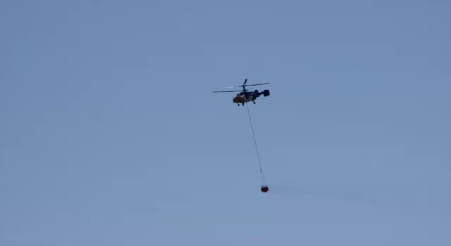 Hatay Belen’de çıkan orman yangınına ekiplerce müdahale ediliyor