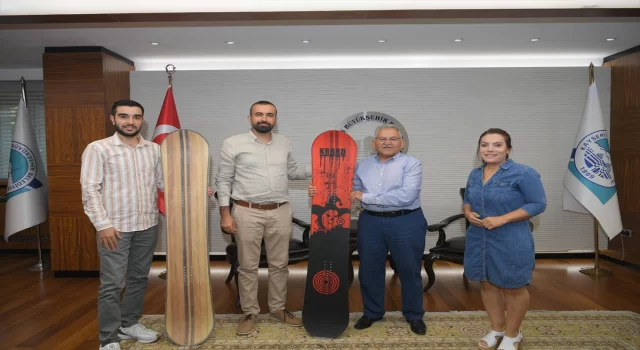 Üniversitenin ürettiği boardlar Erciyes’te adrenalin yaşatacak