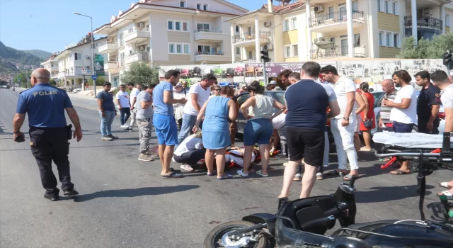 Muğla’da araba ve kamyonetin çarptığı motosikletteki kadın öldü