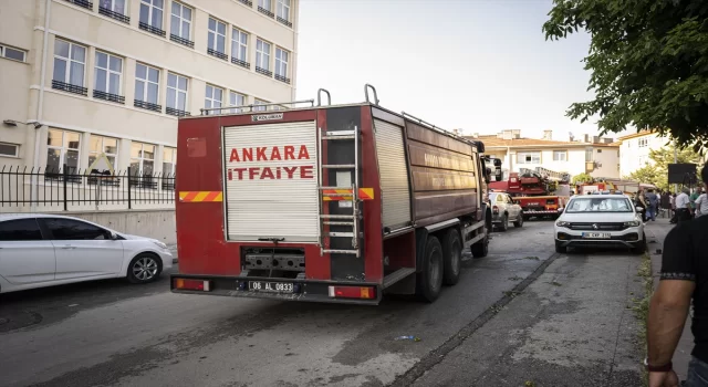 Ankara’da bir apartmanda çıkan yangında 6 kişi dumandan etkilendi  