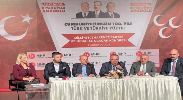 MHP Genel Başkan Yardımcısı Yönter, partisinin Üsküdar ilçe kongresinde konuştu: