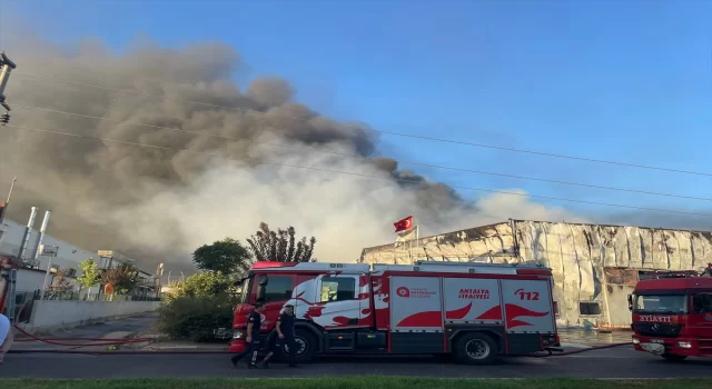 Antalya’da gıda fabrikasında yangın çıktı