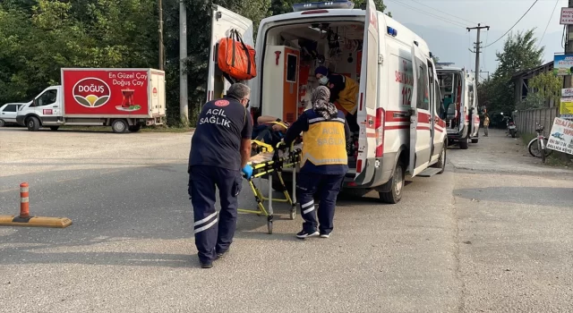 Düzce’de meydana gelen trafik kazasında 2 kişi yaralandı