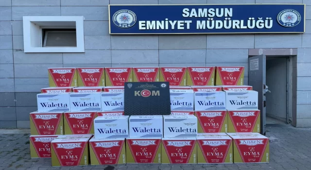 Samsun’da 1 milyon makaron ele geçirildi