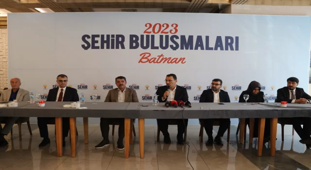 AK Parti’li Yavuz Batman’da ”Şehir Buluşmaları” programında konuştu: