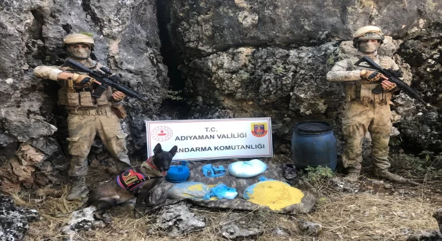 Adıyaman’da PKK’lı teröristlere ait yaşam malzemeleri ele geçirildi