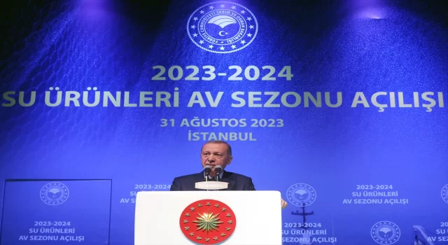 Cumhurbaşkanı Erdoğan 20232024 su ürünleri av sezonu açılışında konuştu: (1)