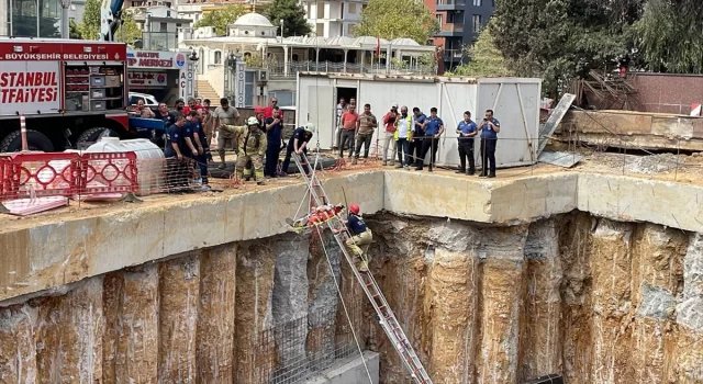 Maltepe’de altgeçit inşaatında üzerine demir düşen işçi yaralandı