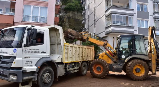 Giresun’da sağanağın yol açtığı hasar gideriliyor