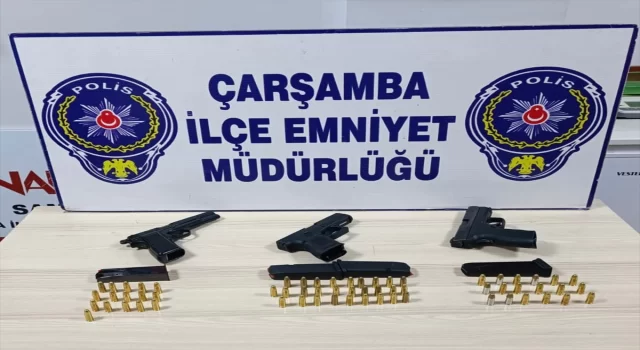 Samsun’da ruhsatsız tabanca operasyonunda 2 şüpheli yakalandı