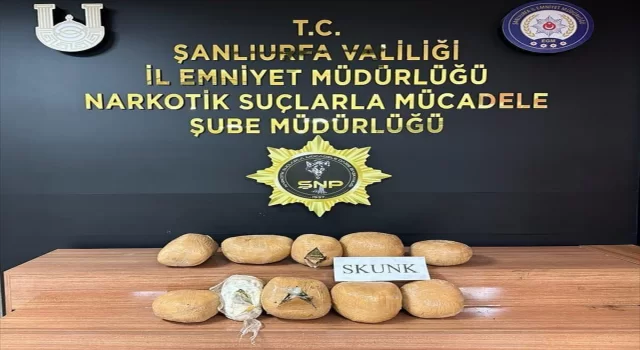 Şanlıurfa’da 20 kilo 830 gram sentetik uyuşturucu ele geçirildi