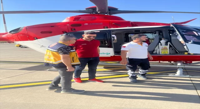 Şırnak’ta solunum sıkıntısı yaşayan bebek ambulans helikopterle Gaziantep’e sevk edildi