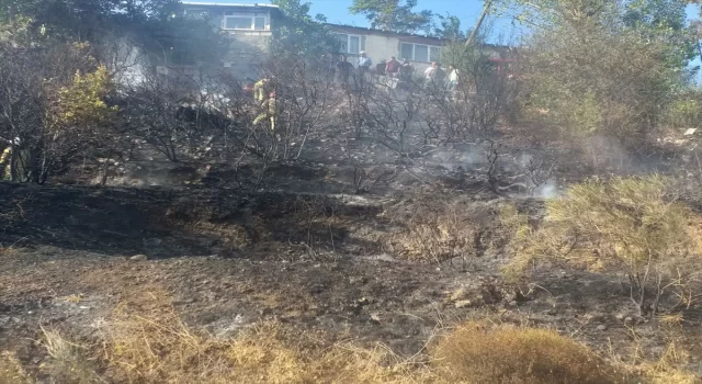 Pendik’te otluk alanda çıkan yangın söndürüldü