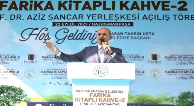 TBMM Başkanı Kurtulmuş, Gaziosmanpaşa’da Farika Kitaplı Kahve’nin açılışında konuştu: