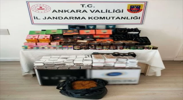 Ankara’da tütün doldurulmuş 10 bin makaron ele geçirildi