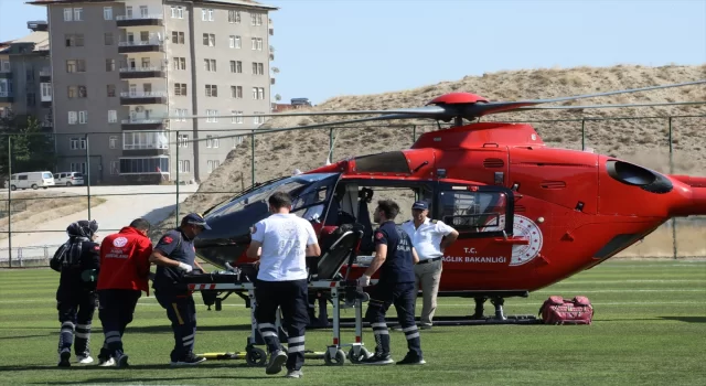 Ambulans helikopter Malatya’da kalp krizi geçiren kişi için havalandı