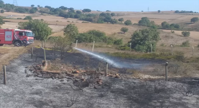 Sancaktepe’de ağaçlık alanda çıkan yangın söndürüldü