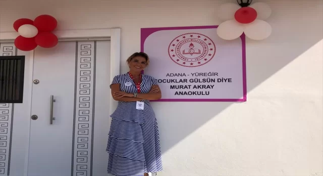 Adana’da, Çocuklar Gülsün Diye Derneği öncülüğünde yaptırılan anaokulu açıldı