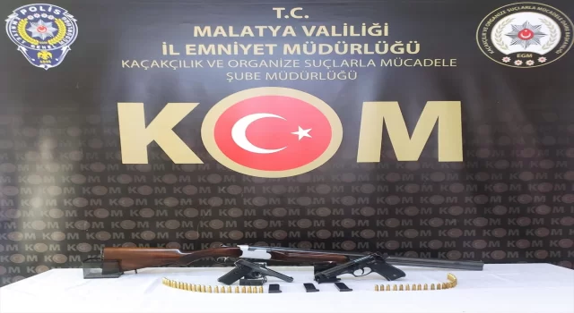 Malatya’da silah ve mühimmat kaçakçılığı operasyonunda 4 şüpheli yakalandı