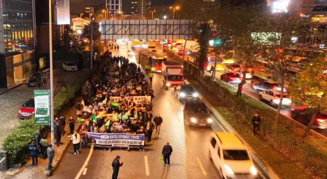 İsrail’in İstanbul Başkonsolosluğu önündeki protestolar sürüyor