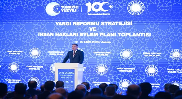 Adalet Bakanı Tunç, Yargı Reformu Strateji ve İnsan Hakları Eylem Planı Toplantısı’nda konuştu: