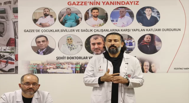 Gazze’deki saldırılarda ölen sağlık çalışanları için İstanbul’da basın açıklaması yapıldı