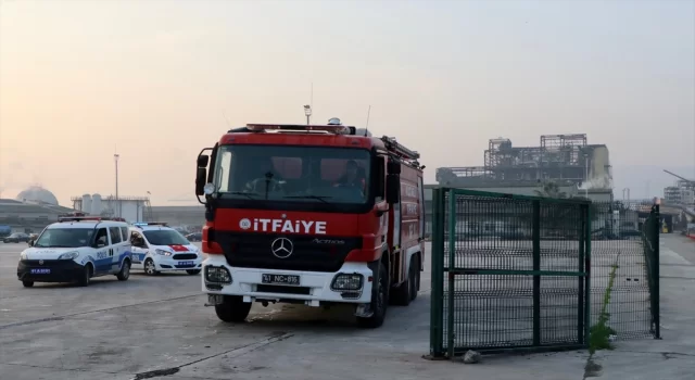 GÜNCELLEME  Kocaeli’de gübre fabrikasında çıkan yangın söndürüldü