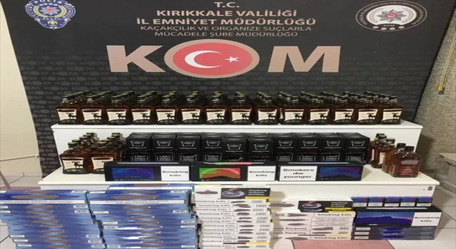 Kırıkkale’de 1 milyon 260 bin makaron ele geçirildi