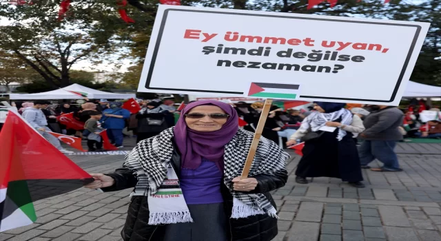 İstanbul’da kadınların Filistin’e destek için başlattığı oturma eylemi sürüyor