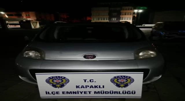 Tekirdağ’da cezaevinden firar eden hükümlü çaldığı otomobille yakalandı