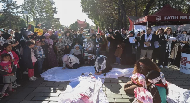 İstanbul’da kadınların Filistin’e destek için başlattığı oturma eylemi 14. gününde