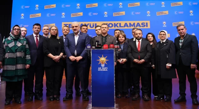 AK Parti Genel Sekreteri Şahin’den İstanbul’daki aday adaylığı başvurularına ilişkin açıklama: