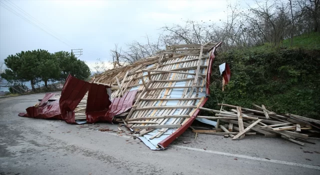 Ordu’da fırtına sonrası hasar tespitine başlandı 