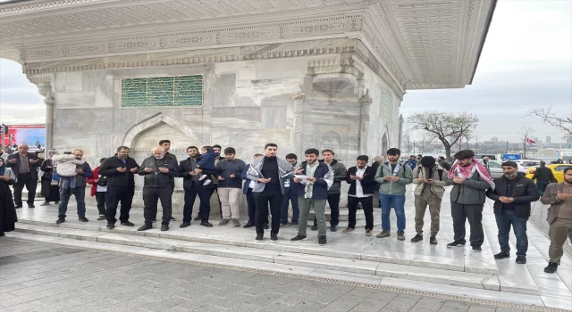 İsrail’in Gazze’ye yönelik saldırıları İstanbul’da protesto edildi