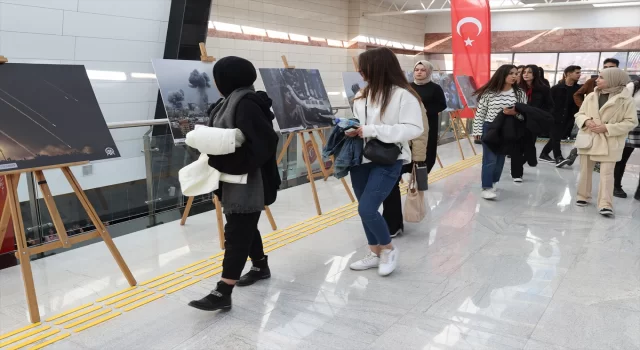 AA’nın Gazze fotoğrafları NEVÜ’de sergilendi