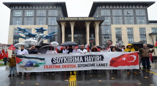 Kütahya’da hekimler Gazze için ”sessiz yürüyüş” yaptı