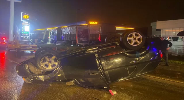 Karabük’te devrilen cipteki 3 kişi yaralandı