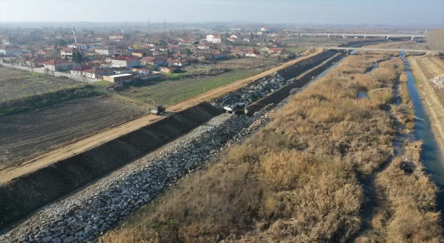 Meriç’in ”sigortası” Kanal Edirne, taşkınlara karşı güçlendiriliyor