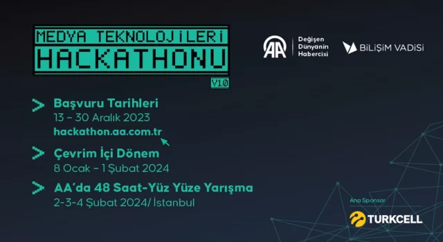 ”AA Medya Teknolojileri Hackathonu”na başvurular 30 Aralık’a kadar yapılabilecek