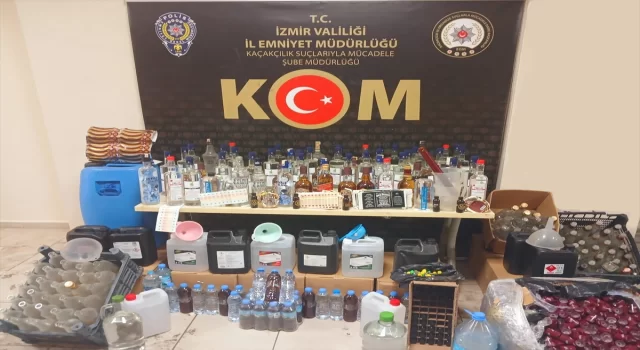 İzmir’de sahte içki ve kaçak sigara operasyonlarında 70 kişi yakalandı