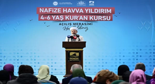 Diyanet İşleri Başkanı Erbaş ”Nafize Havva Yıldırım 46 Yaş Kur’an Kursu”nun açılışına katıldı: