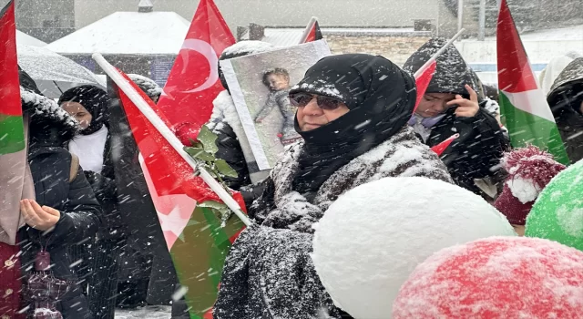 Erzurum ve Kars’ta doktorlar Gazze için ”sessiz yürüyüş” gerçekleştirdi