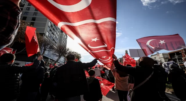 Bursa’da ”teröre lanet ve Filistin’e destek” yürüyüşü düzenlendi