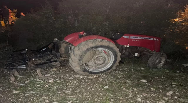 Muğla’da devrilen traktörün sürücüsü öldü