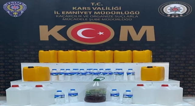 Kars’ta sahte içki operasyonunda 10 şüpheli yakalandı