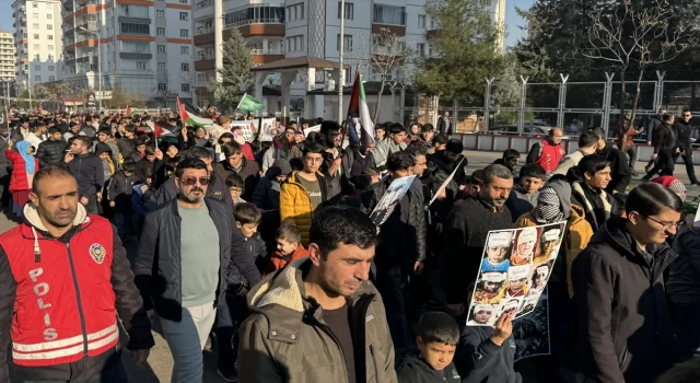 İsrail’in Gazze’ye saldırıları Diyarbakır ve Batman’da protesto edildi