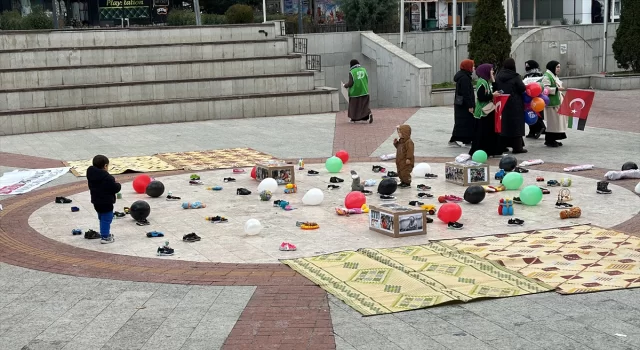 Karabük’te İsrail’in Gazze’ye yönelik saldırıları protesto edildi