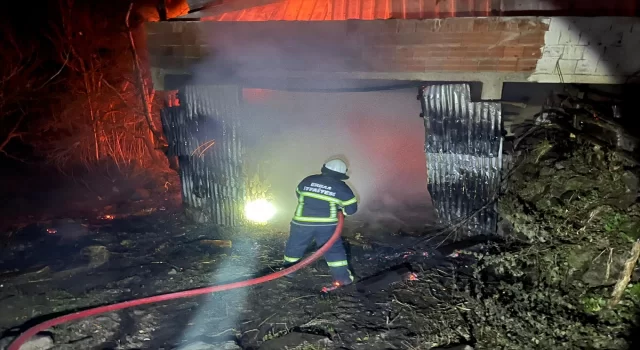 Tokat’ta müstakil evde çıkan yangın söndürüldü