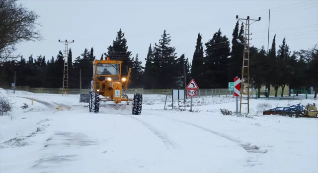 Tekirdağ ve Kırklareli’nde kar yağışı devam ediyor