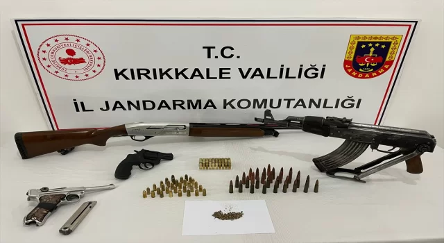 Kırıkkale’de samanların arasına gizlenmiş ruhsatsız silah ele geçirildi